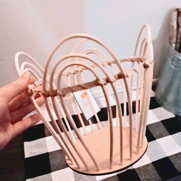 TARGET RATTAN WICKER BOHO BASKET FOR STORAGE - Picture 1 of 1